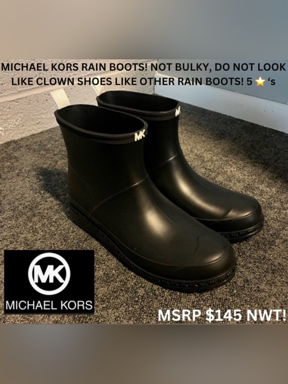 NWT! MICHAEL KORS SNOW BOOTS & RAIN BOOTS! NOT BULKY LIKE OTHERS! 5 ⭐️ BOUJEE!